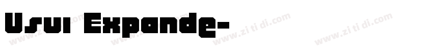 Usui Expande字体转换